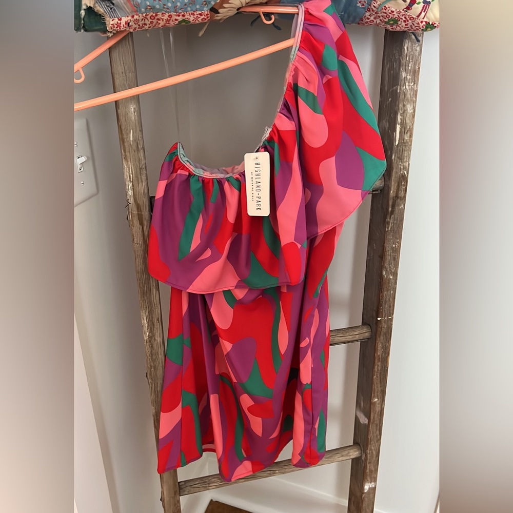 One shoulder dress from Highland Park